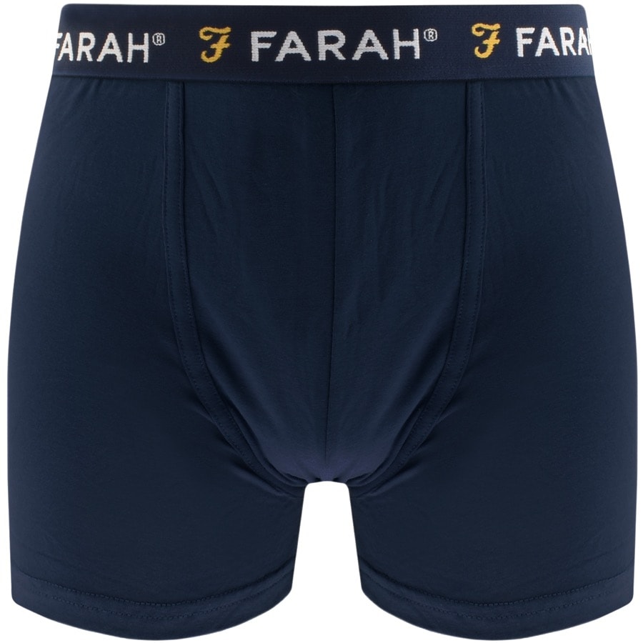 Alternative Image for ProductFarah Vintage Klaff 3 Pack Boxer Trunks Navy2